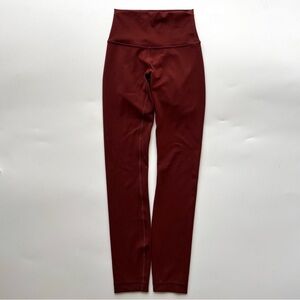 Lululemon Wunder Train HR Tight size 2 Date Brown 25 inseam leggings